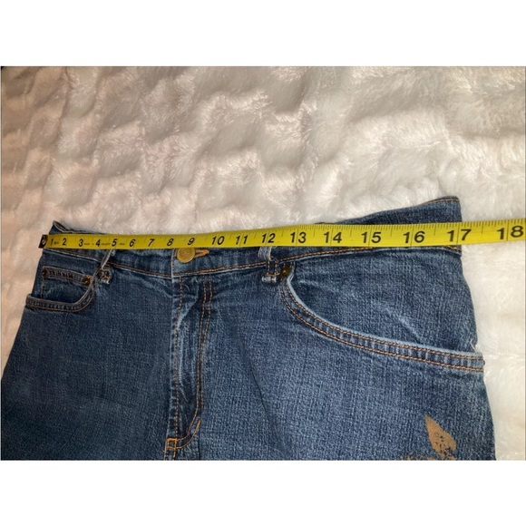 Kate Landry Women’s Wide Leg Painted Jeans Size 14 - Picture 6 of 9